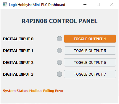 Custom Python PyQt5 Industrial HMI Dashboard window